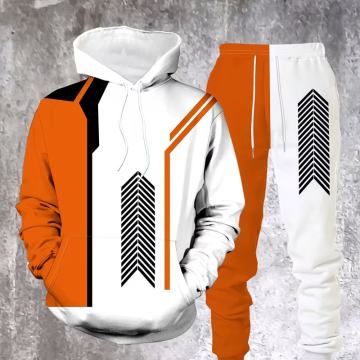 Proljetni i jesenski muški set majice s kapuljačom i trenirkom