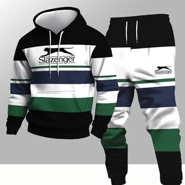 "SLAZENGER"-Muški set od 2 komada majice i hlača s kapuljačom