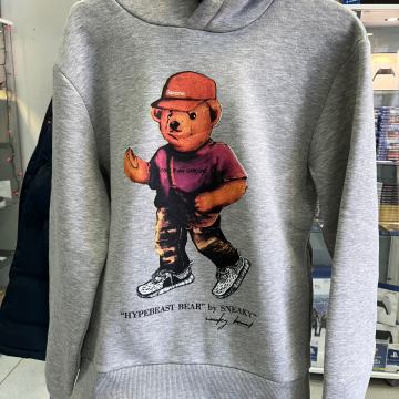 Sneaky Hypebeast Bear majica dugih rukava s kapuljačom,NOVO, RAČUN