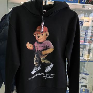 Sneaky Hypebeast Bear majica dugih rukava s kapuljačom,NOVO, RAČUN