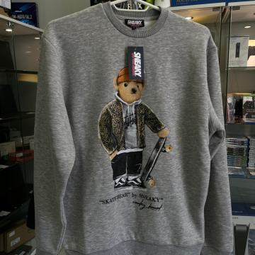 Sneaky Iconic Skate Bear majica dugih rukava okrugli izraz,NOVO, RAČUN