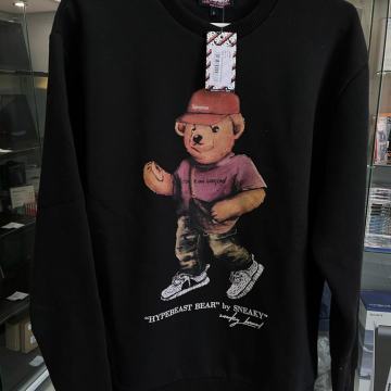 Sneaky Hypebeast Bear majica dugih rukava okrugli izraz,NOVO, RAČUN