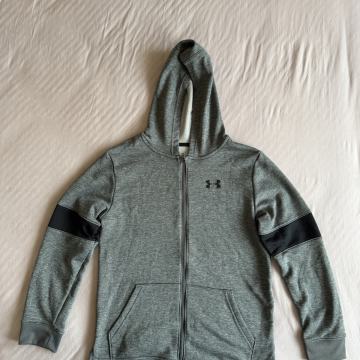 Under Armour majica s kapuljačom hudica siva dječja YLG