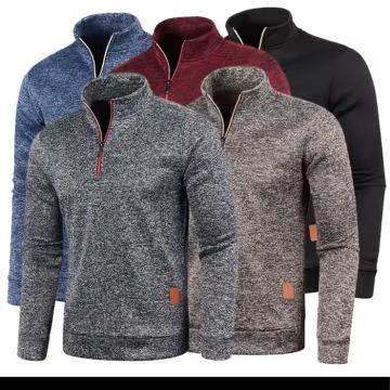 Zimska sportska majica dugih rukava s patentnim zatvaračem za muškarce