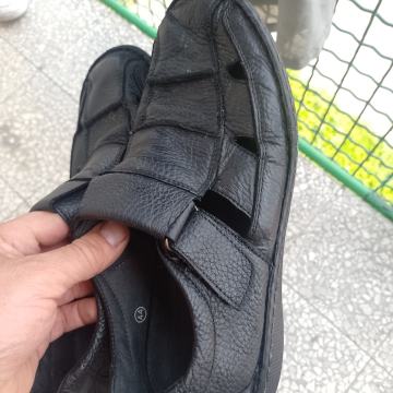 Barun sandale br.44 kožne šivane na čičak kvalitetne i vrlo udobne