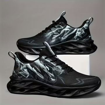 Muške ležerne sportske tenisice s dizajnom plamena, moderne, lagane