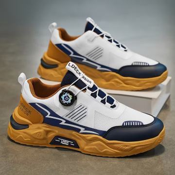 Muške moderne tenisice s rotirajućim gumbima - elegantne niske ležerne