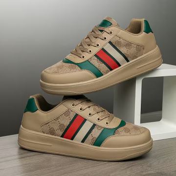 Muške retro tenisice s blokovima boja - niske cipele s vezicama