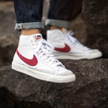 Nike Sportswear Blazer Mid '77 ATH – Visoke tenisice, bijele s crvenim