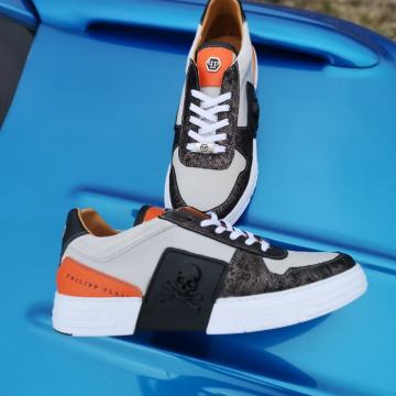 Philipp Plein Phantom Kick Muške Kožžne Tenisice