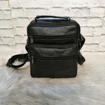 Kožna crna torba 18x22 cm