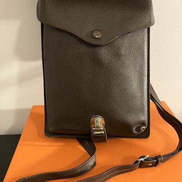 Muška vintage kožna torbica / JNA vojna oficirska