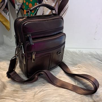 Muška smeđa kožna torba 20x23x9#1155