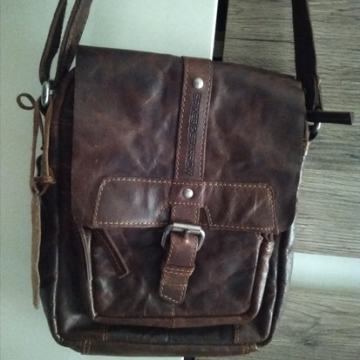 Unisex, torba, prava koža