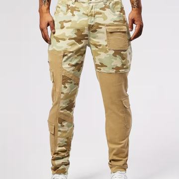 1.kom Gengyuan'S - Muške rastezljive traperice,hlače s više džepova