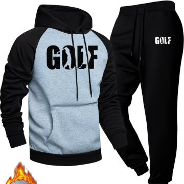 Muški ležerni sportski set od dva dijela s majicom i trenirkom