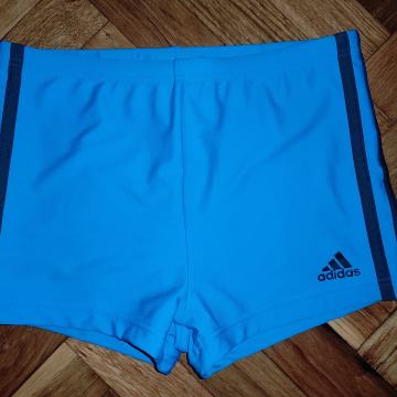 Adidas 3 stripes svjetloplave kupaće