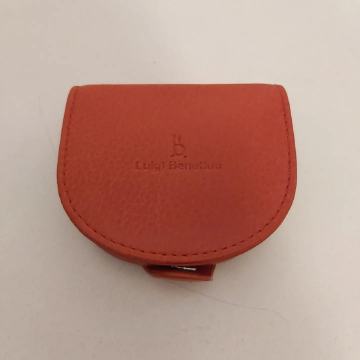 Crveni kožni novčanik za kovanice Benetton