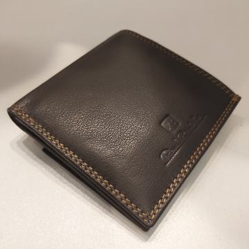 Muški praktičan tanki novčanik crni i smeđi