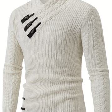 Elegantan pleteni džemper za muškarce