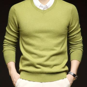 ZELENI PAMUČNI MUŠKI PULOVER VEL. L/XL