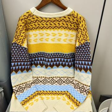 Muški modni žakard pulover s okruglim izrezom za jesen/zimu