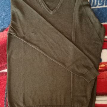 Muški Pulover ANGELO LITRICO • sivo maslinasta boja