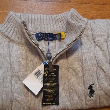 Ralph Lauren Grey Quarter Zip novi!