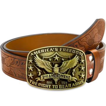 Muški remen s kaubojskim dizajnom u zapadnjačkom stilu