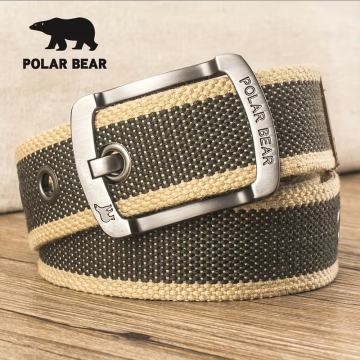 Muški remen od teškog najlona sa zlatnom kopčom