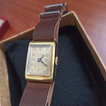 Art deco stari Švicarski navijač 15 rubina