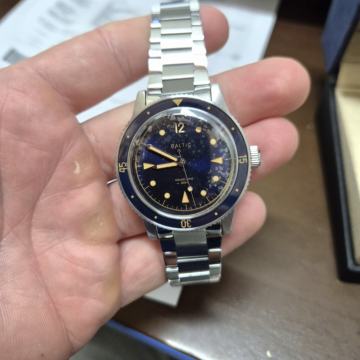 Baltic Aquascaphe classic - blue gilt