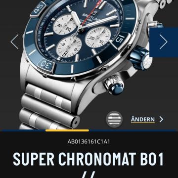 BREITLING super chronomat B01 44   NOVO!!