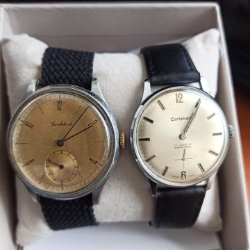 Lot Coltebert veliki vojni Vintage navijač Swiss rijedak sat