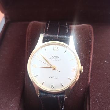 Doxa Calatrava automatic 14 k gold