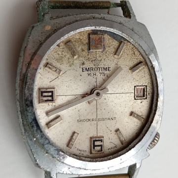 EMROTIME K.H. 75 SHOCK RESISTANT - ŠVICARSKI SAT ZA DIJELOVE