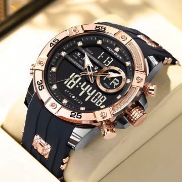 FOXBOX fashion sportski digitalno-analogni, kvarcni, vodootporan sat