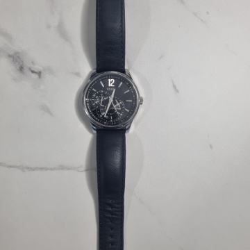 Guess W85053G1 Vessel Men's Watch Leather Strap Blue