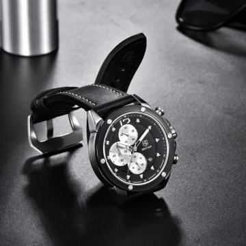 Muški satovi Benyar- GOLD Leather