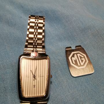 M.G. Motor Sports Car Grille Form Wristwatch