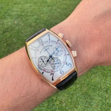 Masivno zlato FRANCK MULLER, 18K Cintree Curvex Chronograph, Reference