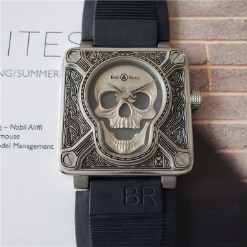 Muški Bell & ROSS Skull Burn Limited Edition kvarcni sat