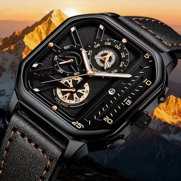 Muški kvarcni sat SHAARMS s prikazom datuma/dana/tjedna, brojčanikom