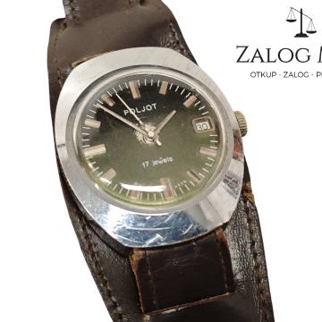 MUŠKI RUČNI VINTAGE SAT POLJOT, NAVIJAČ/ R1, RATE!