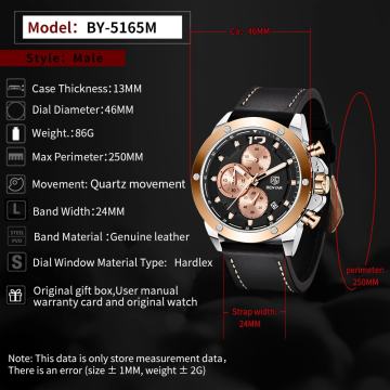 Muški satovi BENYAR - Gold kolekcija