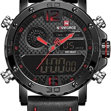 Muški vojni sat NAVIFORCE, original, kožni remen, vodootporan