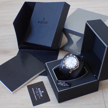 Pravi Novi EDOX Class-1 TITANIUM 83005 TIN AIN Chronoffshore 46.5mm