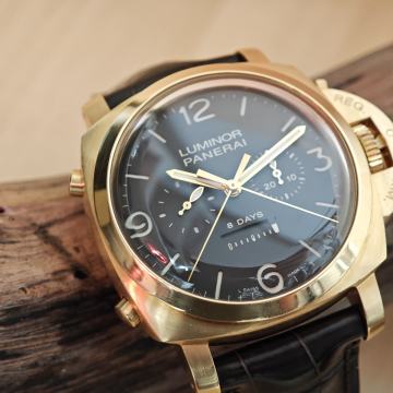 Panerai Luminor Rattrapante 8 Days Oro Rossa