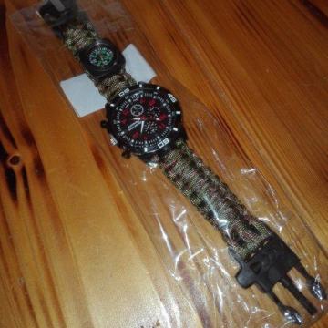 Paracord maskirna narukvica sat ....