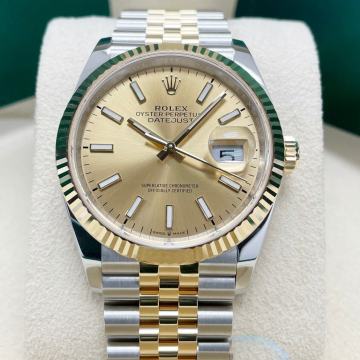 ROLEX DATEJUST 36mm CHAMPAGNE DIAL (SOLID SWISS CLON!) ETA cal. 3235